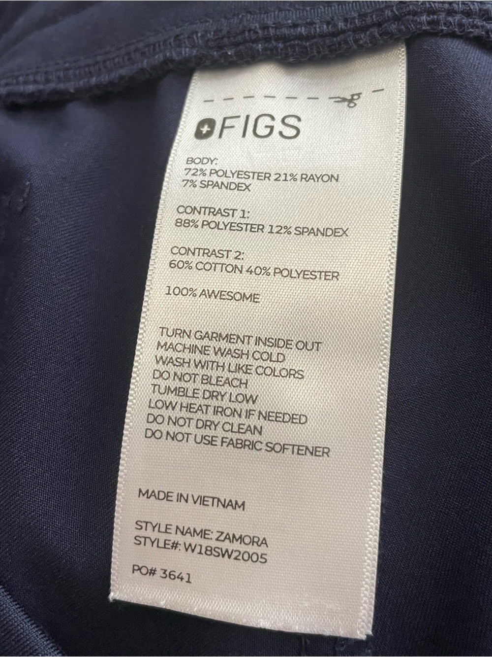 FIGS Women's Zamora Jogger Scrub Pants Technical Collection - Size Large - Blue - Picture 6 of 6